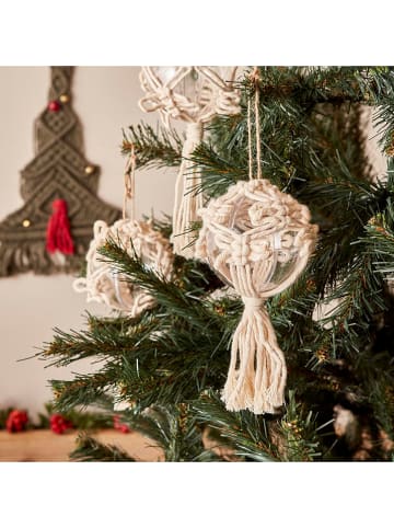 BELLA MAISON Makramee-Dekorationsobjekt "Connely" in Creme