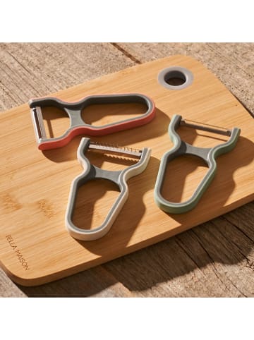 BELLA MAISON 3-delige set: dunschillers rood/wit/groen