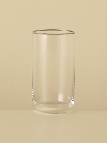 BELLA MAISON Glas in Transparent/ Gold - 365 ml