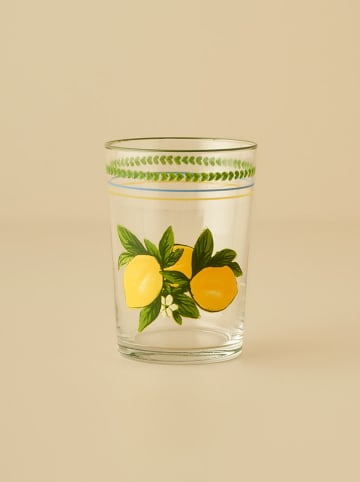 BELLA MAISON Glas in Transparent/ Gelb/ Grün - 510 ml