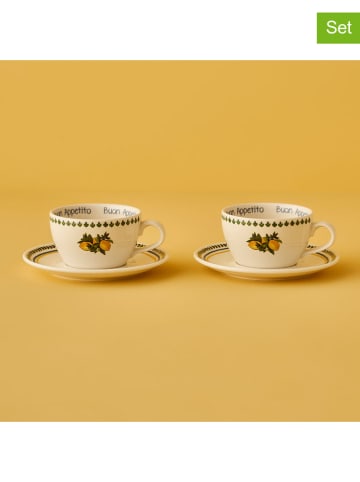 BELLA MAISON 2-delige set: koffiekoppen "Lemoncello" - 270 ml