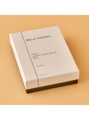 BELLA MAISON 18-częściowy zestaw sztućców w kolorze srebrnym