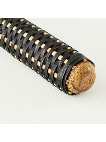 BELLA MAISON 2-delig saladebestek lichtbruin/zwart