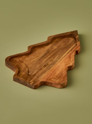 BELLA MAISON Serveerdienblad bruin - (B)28,5 x (D)20 cm