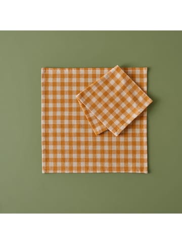 BELLA MAISON Servet oranje/wit