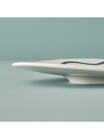 BELLA MAISON Servierplatte "Marine" in Weiß/ Blau