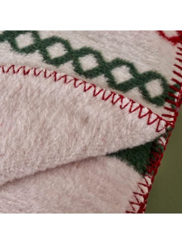 BELLA MAISON Tagesdecke ''Jolly'' in Beige/ Rot - (L)170 x (B)130 cm