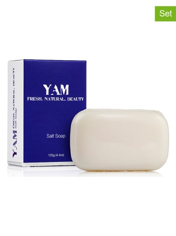 YAM 2er-Set: Gesichtsseife "Salt", je 125 g