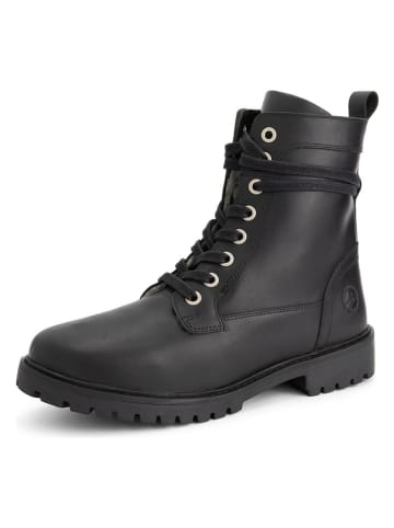 TRAVELIN' Leder-Boots "Logstrup" in Schwarz