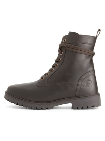 TRAVELIN' Leder-Boots "Logstrup" in Braun