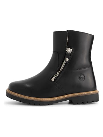 TRAVELIN' Leren boots zwart