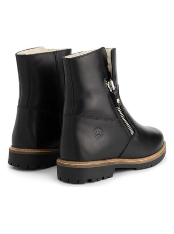TRAVELIN' Leren boots zwart