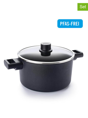 Woll 2tlg. Set: Kochtopf in Schwarz - Ø 24 cm