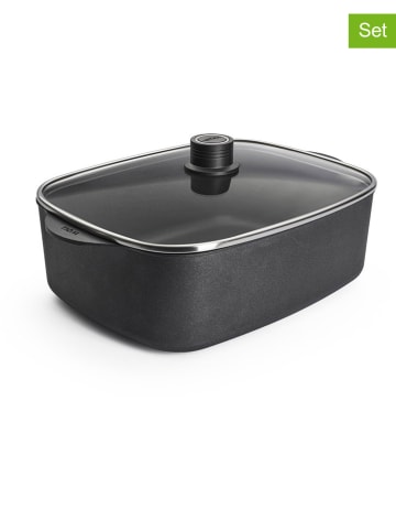 Woll 2-delige set: braadslede zwart - (L)26 x (B)31 cm