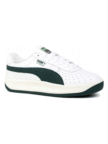 Puma Skórzane sneakersy "Special Base" w kolorze zielono-białym