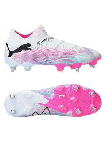 Puma Korki "Futute 7 Ultimate" w kolorze biało-różowo-błękitnym