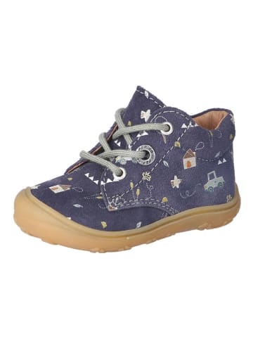 PEPINO Leder-Lauflernschuhe "Dots" in Dunkelblau