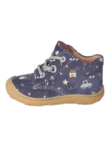 PEPINO Leder-Lauflernschuhe "Dots" in Dunkelblau