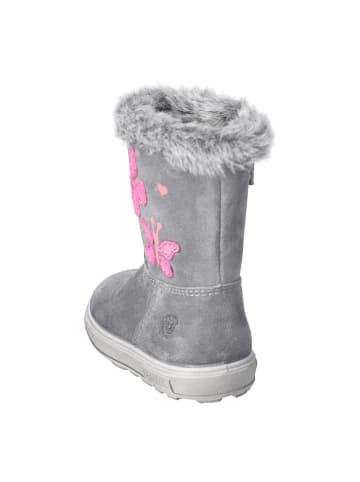PEPINO Leren winterlaarzen "Umi" grijs