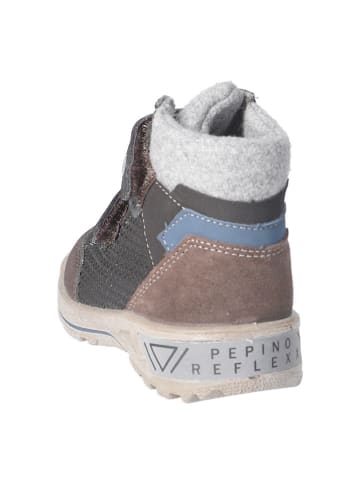 PEPINO Skórzane botki zimowe "Finn" w kolorze antracytowym