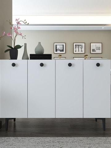 Evila Sideboard wit - (B)120 cm - (H)80 cm - (D)29,6 cm