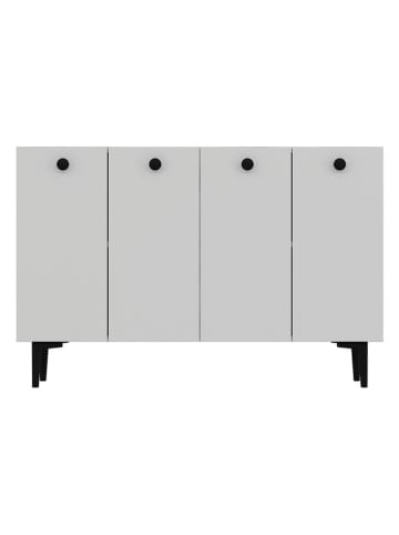 Evila Sideboard in Weiß - (B)120 cm - (H)80 cm - (T)29,6 cm