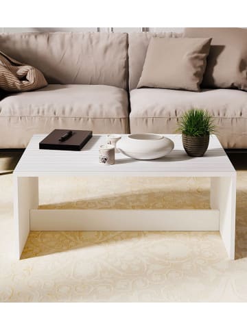 Evila Salontafel wit - (B)90 cm - (H)41,4 cm - (D)60 cm