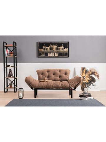 Evila Sofa ''Nitta'' in Hellbraun - (B)155 x (H)85 x (T)70 cm