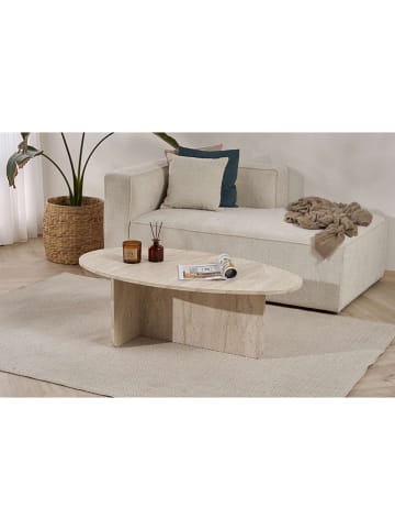 Evila Couchtisch in Beige - (B)120 cm - (H)40 cm - (T)65 cm