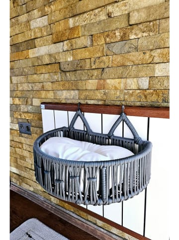 Evila Tierbett "Peti" in Grau - (B)51 x (H)27 x (T)33 cm