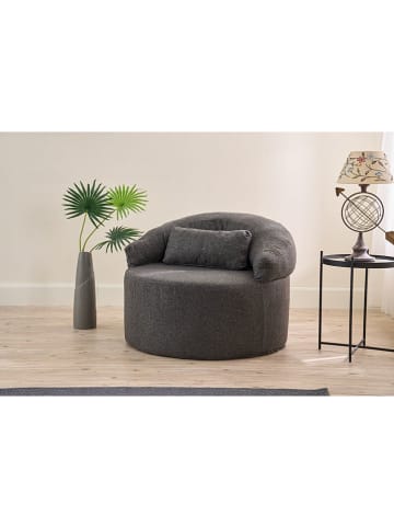 Evila Sofa in Anthrazit - (B)100 cm - (H)70 cm - (T)80 cm