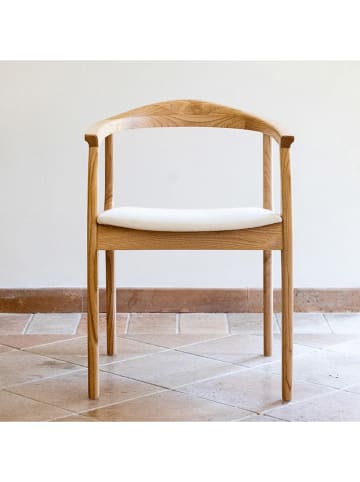 HanahHome Stuhl "Porto" in Buche - (B)42 x (H)49 x (T)40 cm