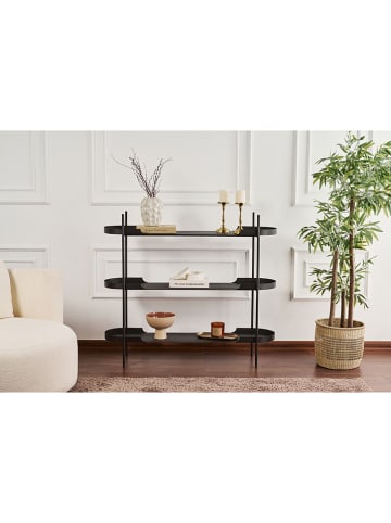 Evila Staande kast zwart - (B)120 x (H)105 x (D)34 cm