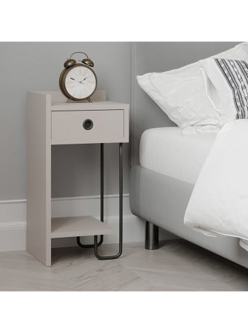 Evila Nachttisch in Hellbraun - (B)32 x (H)61 x (T)30 cm
