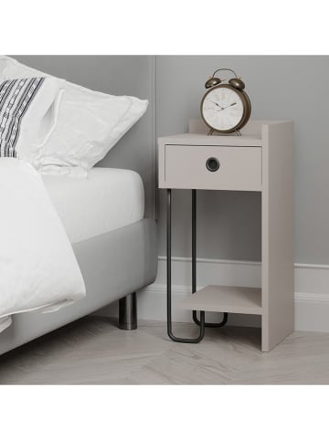 Evila Nachttisch in Hellbraun - (B)32 x (H)61 x (T)30 cm