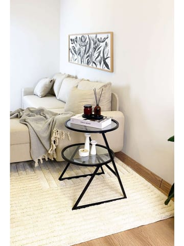 Evila Bijzettafel zwart - (B)42 cm - (H)55 cm - (D)42 cm