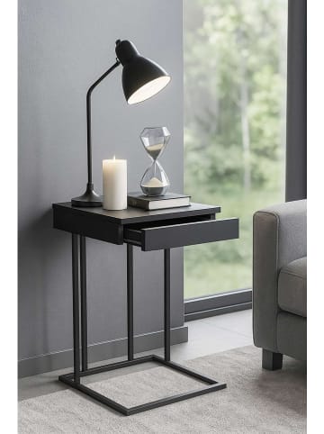 Evila Bijzettafel zwart - (B)42 cm - (H)64 cm - (D)36 cm