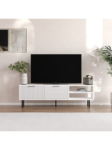Evila TV-meubel wit - (B)150 cm - (H)45 cm - (D)30 cm
