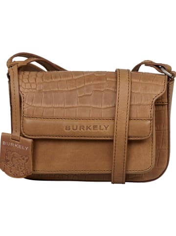 Burkely Skórzana torebka "Casual Cayla" w kolorze jasnobrązowym - 19 x 12 x 7,5 cm