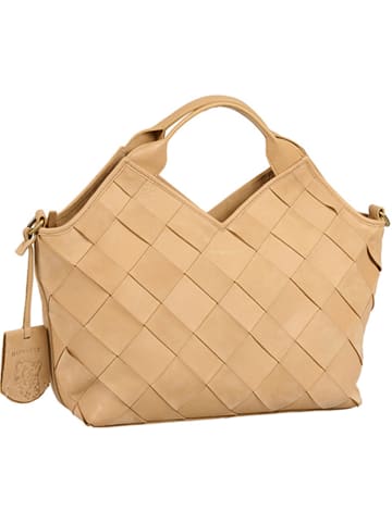 Burkely Leren handtas "Even Elin" beige - (B)29 x (H)20 x (D)11 cm