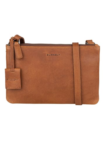 Burkely Leder-Umhängetasche "Antique Avery" in Hellbraun - (B)27 x (H)17 x (T)3 cm
