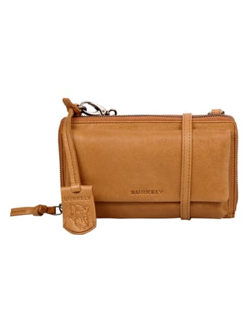 Burkely Leren smartphonetas "Just Jolie" cognackleurig - (B)12 x (H)20 x (D)40 cm