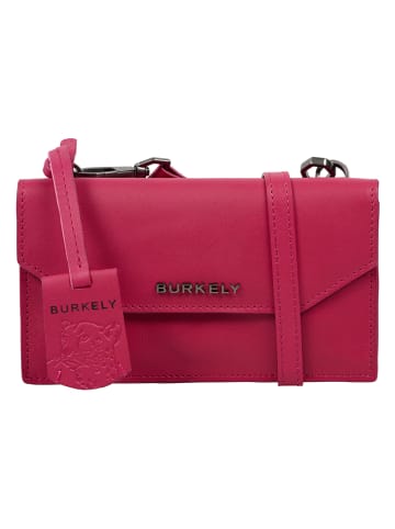 Burkely Leren schoudertas roze - (B)17 x (H)10 x (D)4 cm