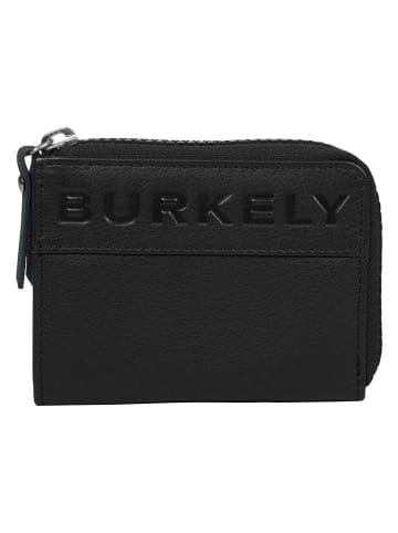 Burkely Leren portemonnee zwart - (B)11 x (H)8 x (D)1 cm