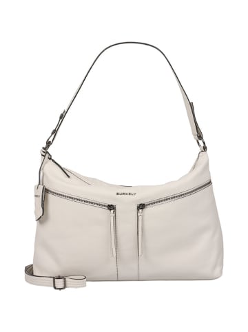 Burkely Leren schoudertas crème - (B)32 x (H)32 x (D)12 cm