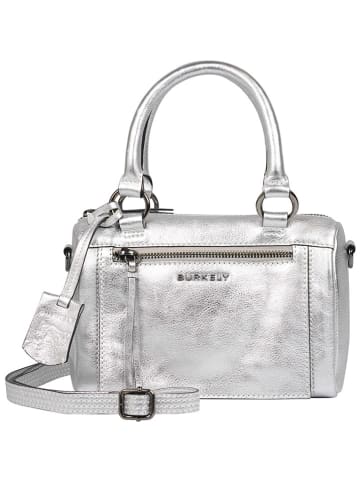 Burkely Leren handtas zilverkleurig - (B)14 x (H)21 x (D)11 cm
