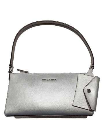 Michael Kors Skórzana torebka w kolorze srebrnym - 26 x 14 x 6 cm