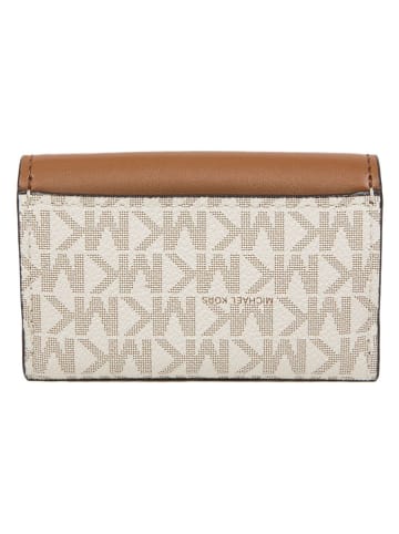 Michael Kors Portfel w kolorze kremowo-jasnobrązowym - 12 x 8 x 4 cm