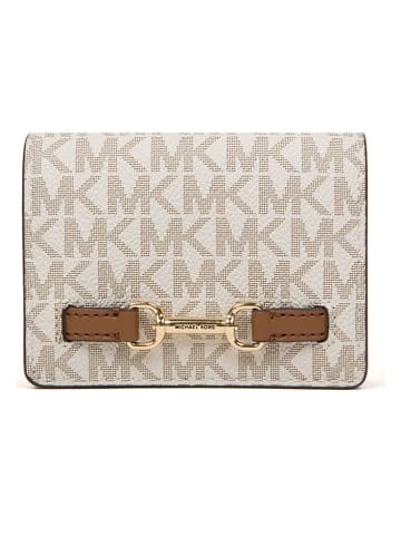 Michael Kors Portemonnee crème/lichtbruin - (B)10 x (H)8 x (D)3 cm