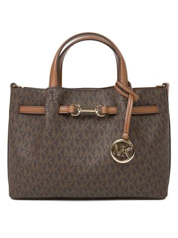 Michael Kors Henkeltasche in Dunkelbraun/ Camel - (B)25 x (H)18 x (T)8 cm